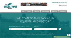 Desktop Screenshot of equestrianindex.com