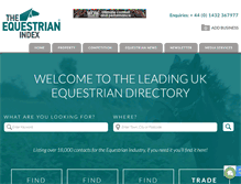 Tablet Screenshot of equestrianindex.com